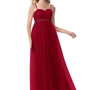 Azazie Hallie Dress Burgundy